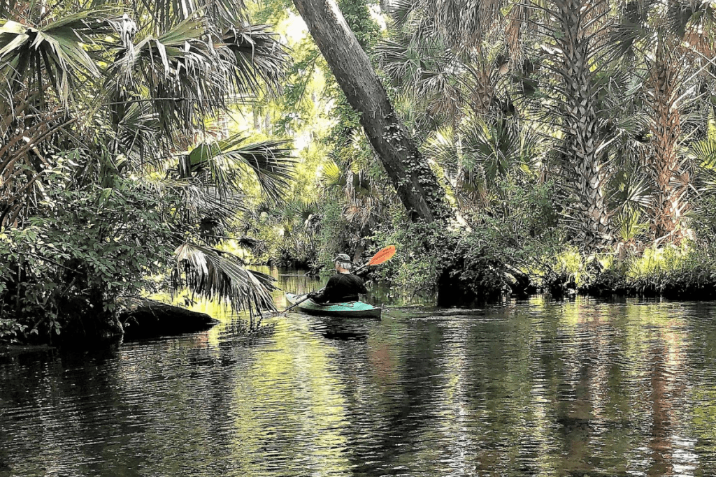 Remando por Juniper Run, Ocala, Florida