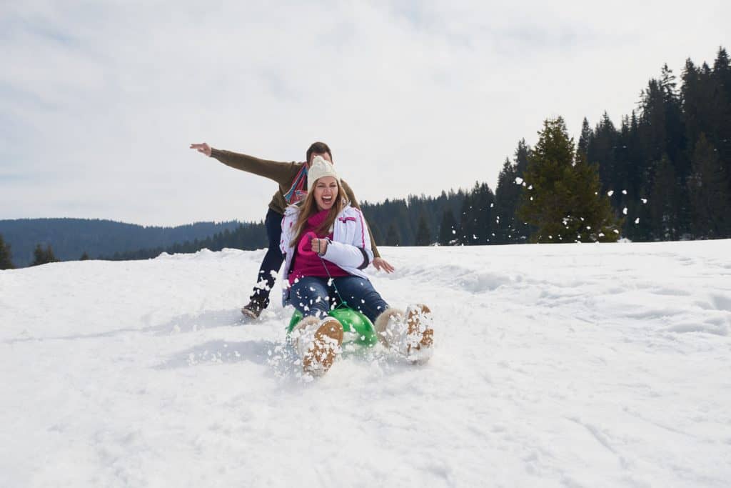 ¿Cuánta nieve necesitas para ir en trineo?