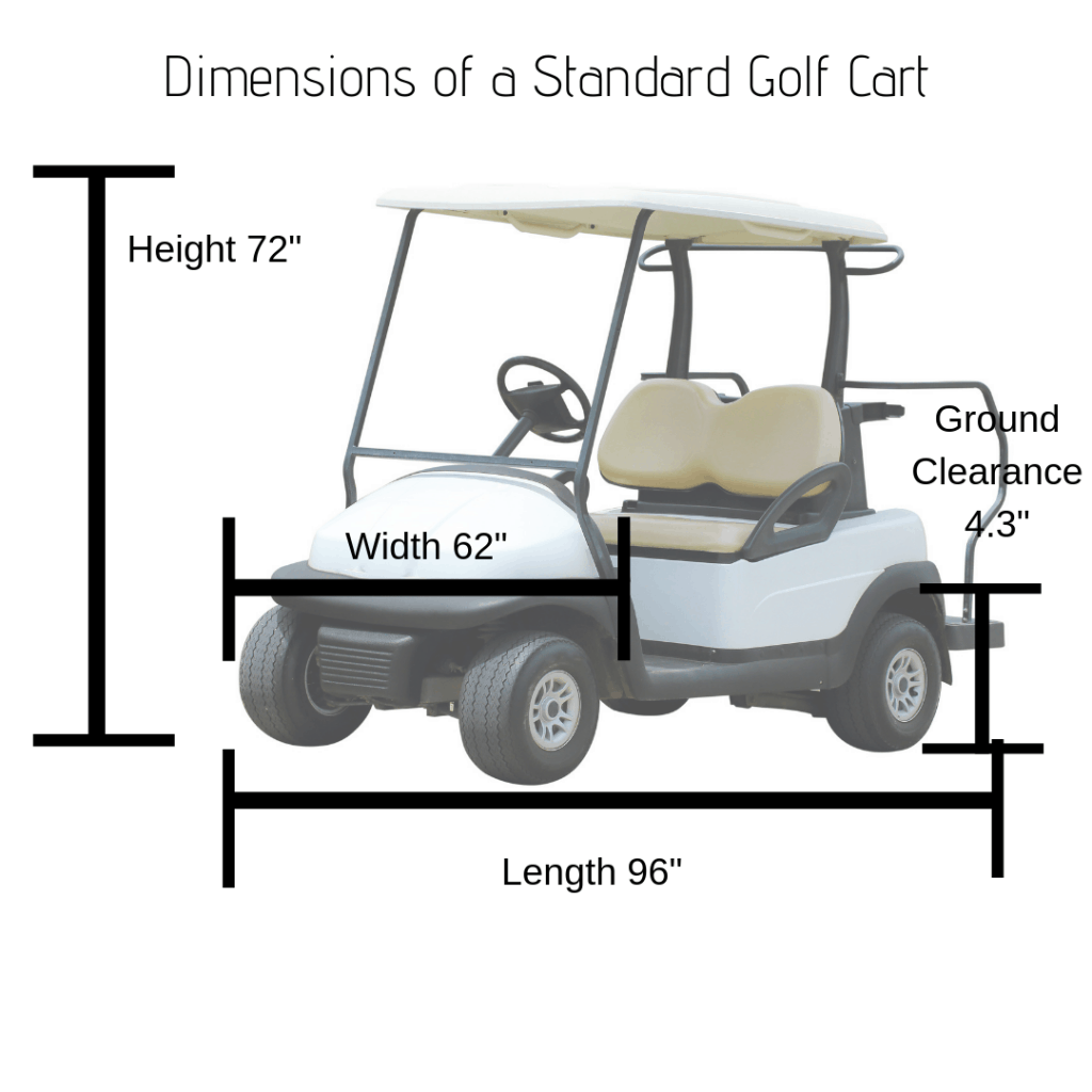 Dimensiones de un carrito de golf