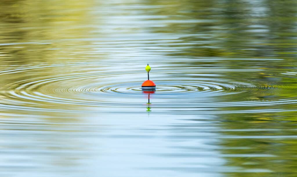 Dónde colocar un flotador en una línea de pesca