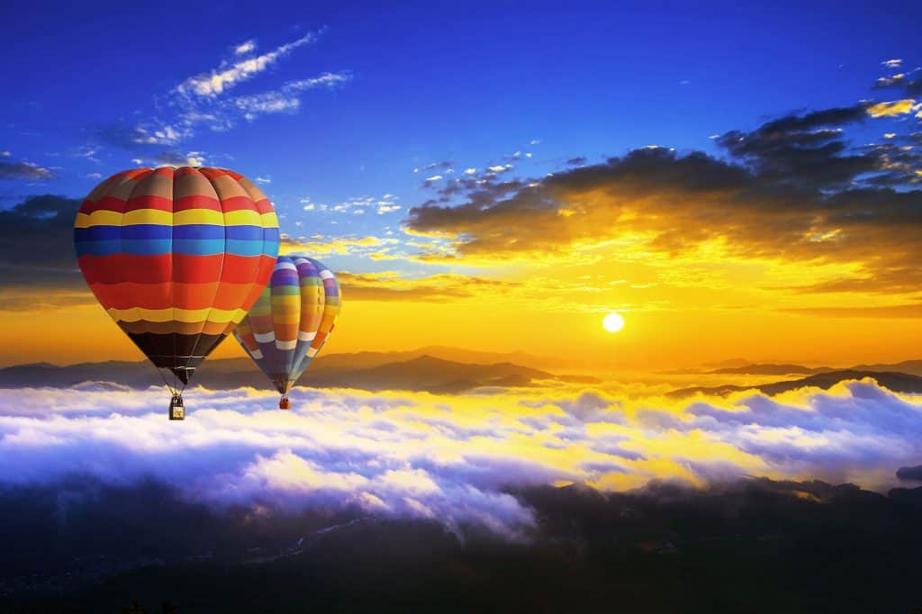 ¿Qué distancia puedes viajar en un globo aerostático?