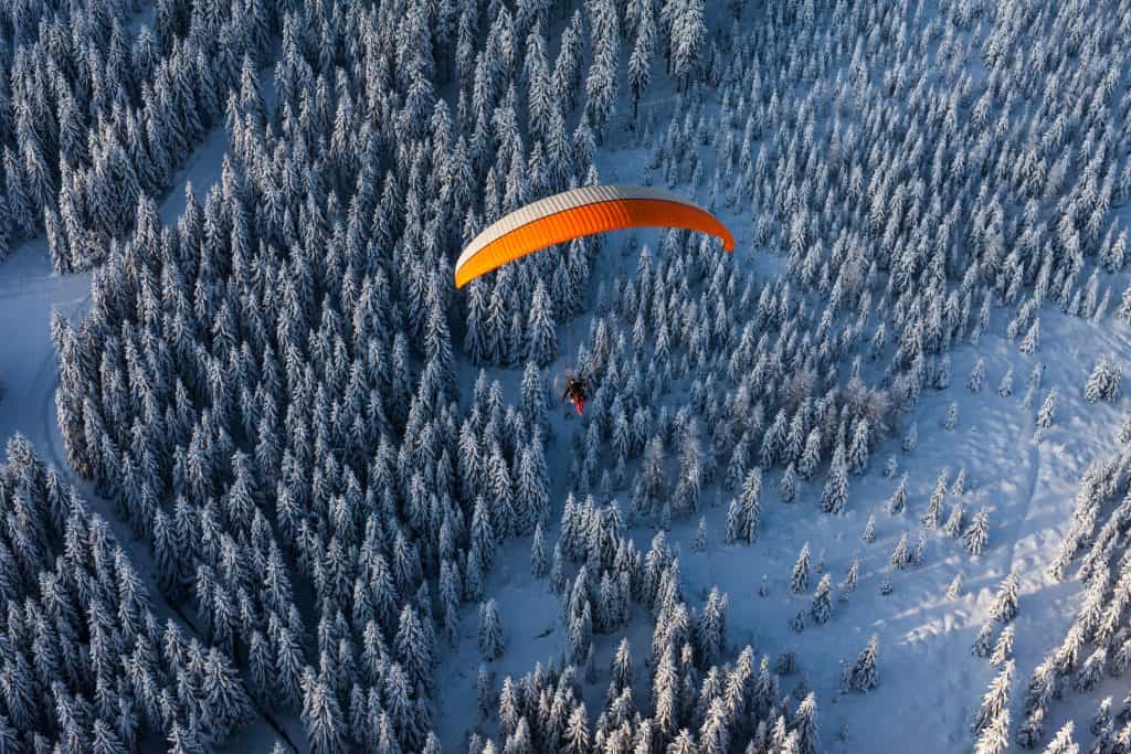 ¿Se puede conducir un paramotor en invierno?