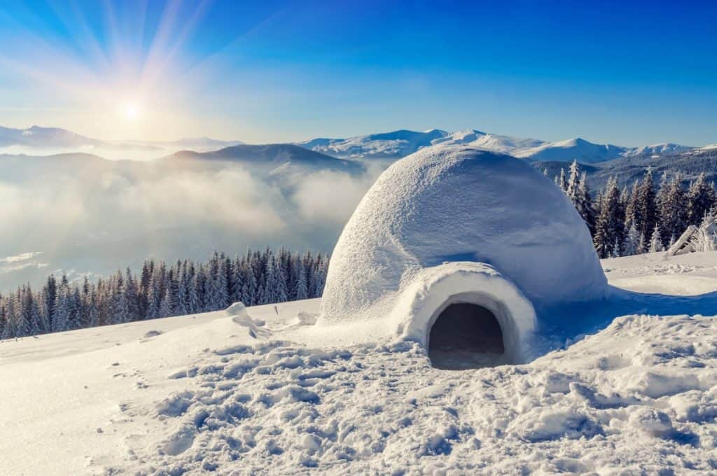 ¿Se puede construir un iglú con nieve en polvo?